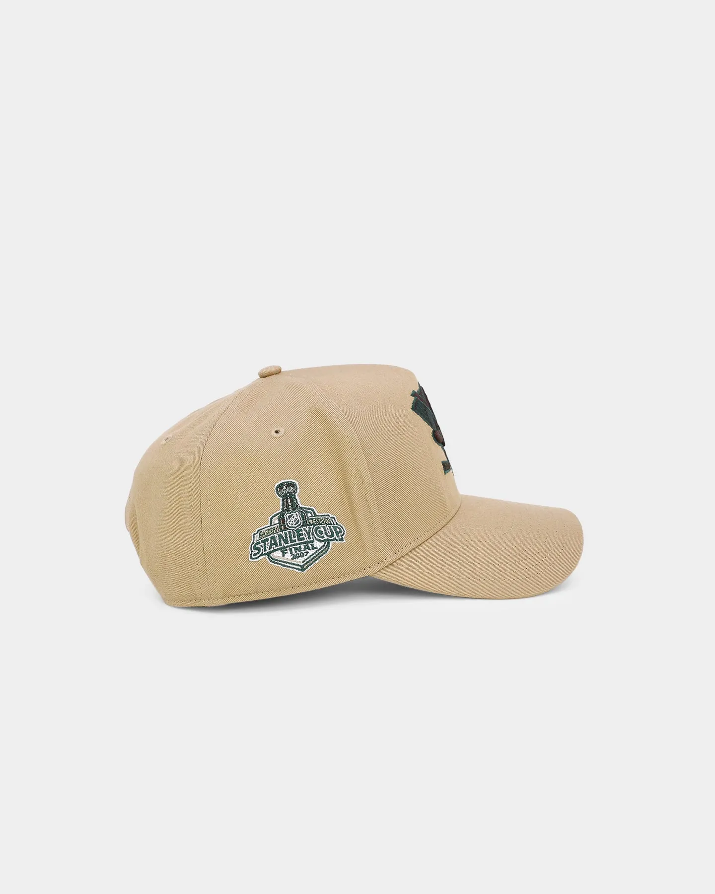 47 Brand Anaheim Ducks 'Croc Hunter' MVP DT Snapback Khaki/Dark Green