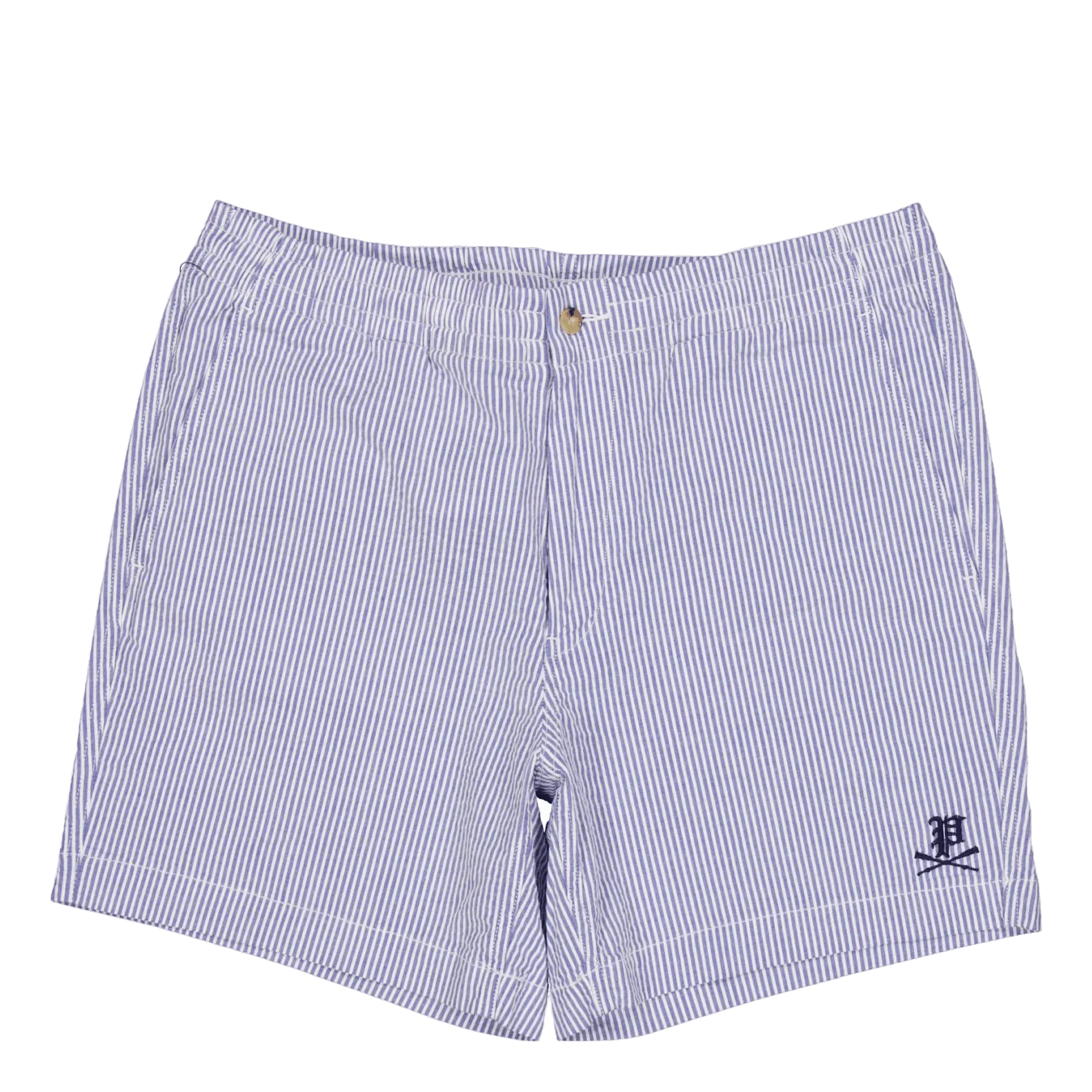 6-Inch Polo Prepster Seersucker Short Blue Seersucker W/Gthc P Emb