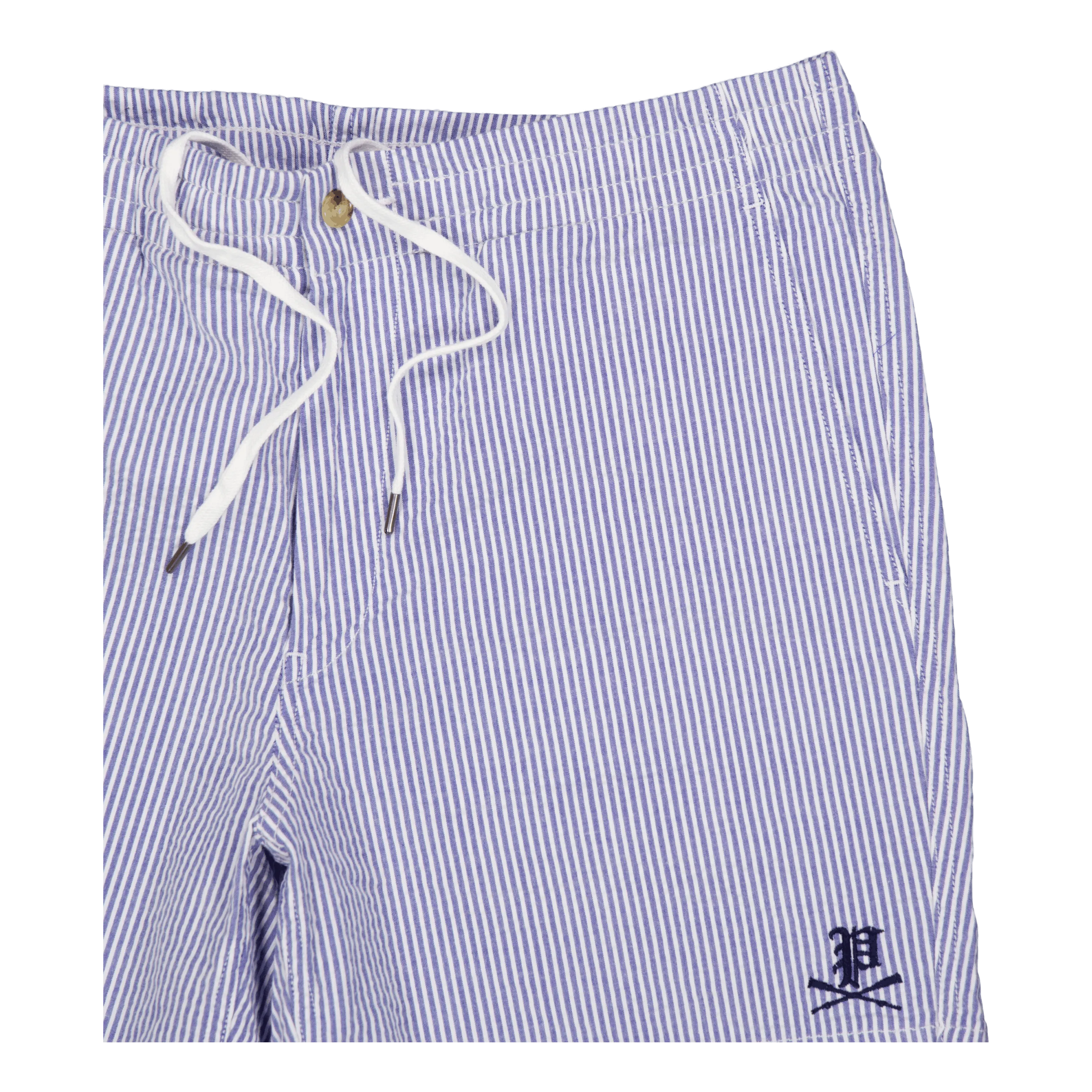 6-Inch Polo Prepster Seersucker Short Blue Seersucker W/Gthc P Emb