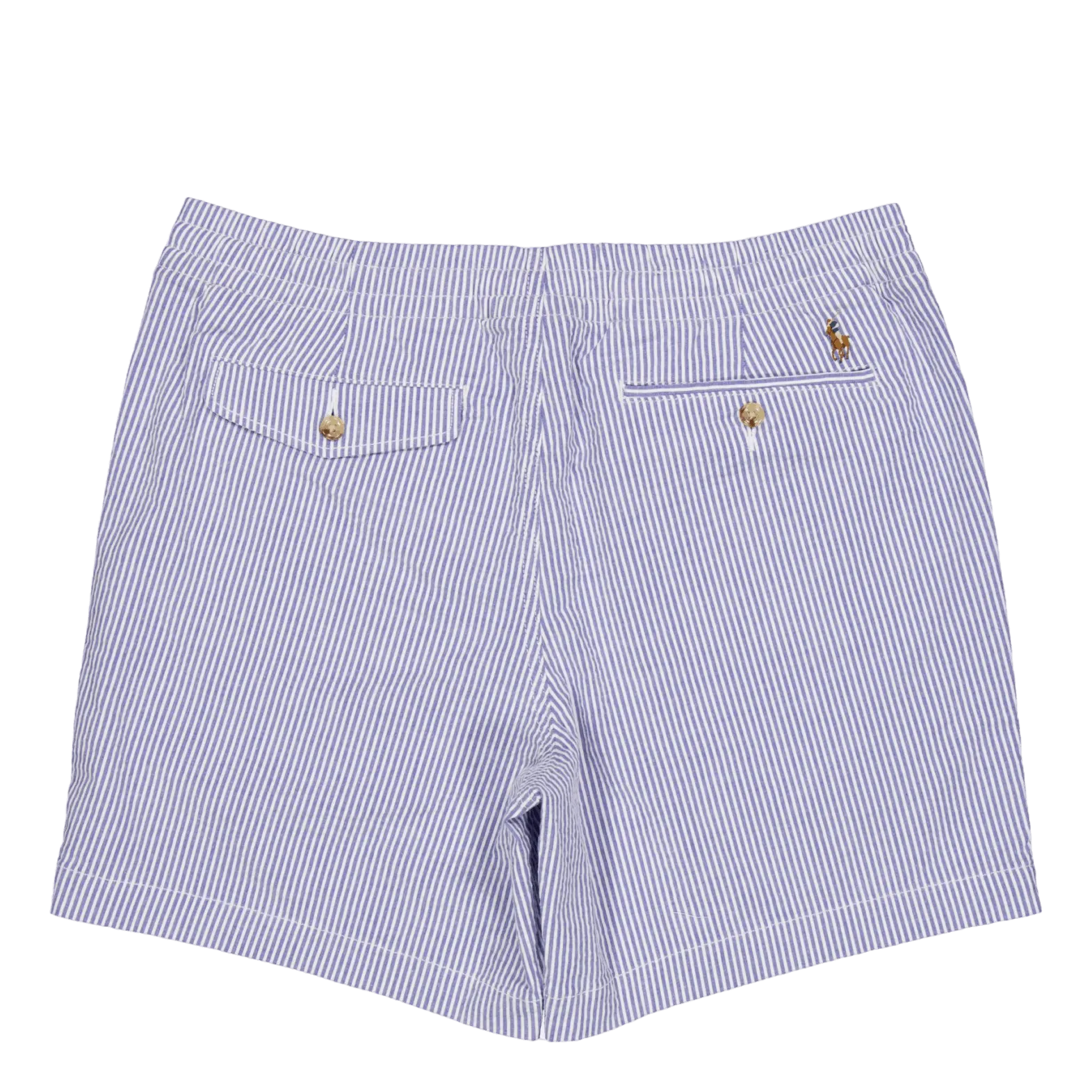 6-Inch Polo Prepster Seersucker Short Blue Seersucker W/Gthc P Emb