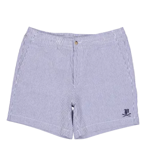 6-Inch Polo Prepster Seersucker Short Blue Seersucker W/Gthc P Emb