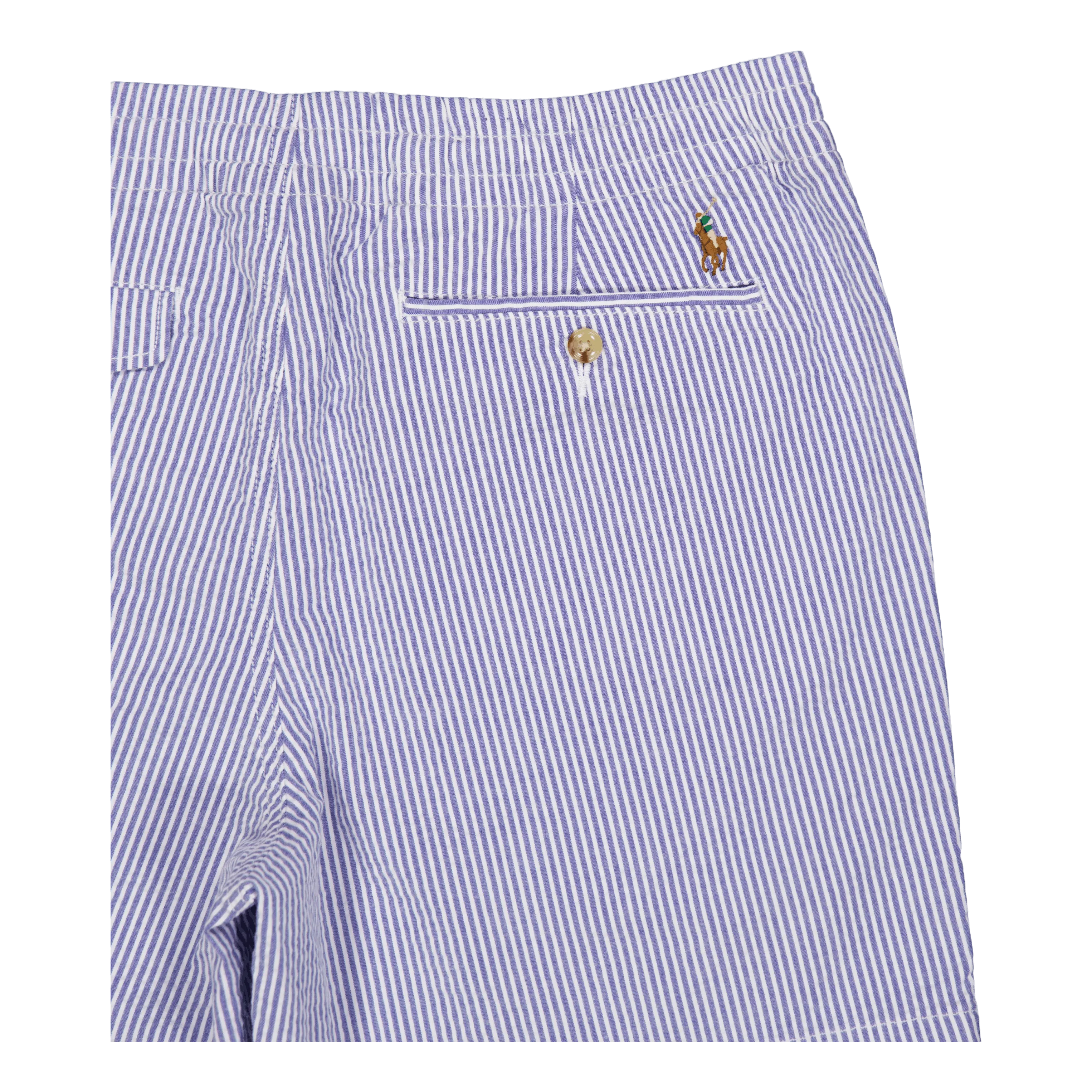 6-Inch Polo Prepster Seersucker Short Blue Seersucker W/Gthc P Emb