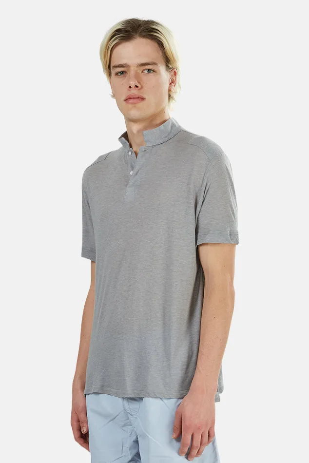 66 Pop Collar Polo Grey