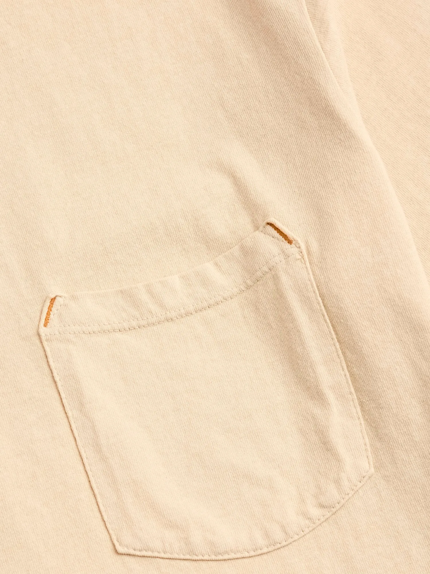 9oz Pocket T-Shirt in Cream