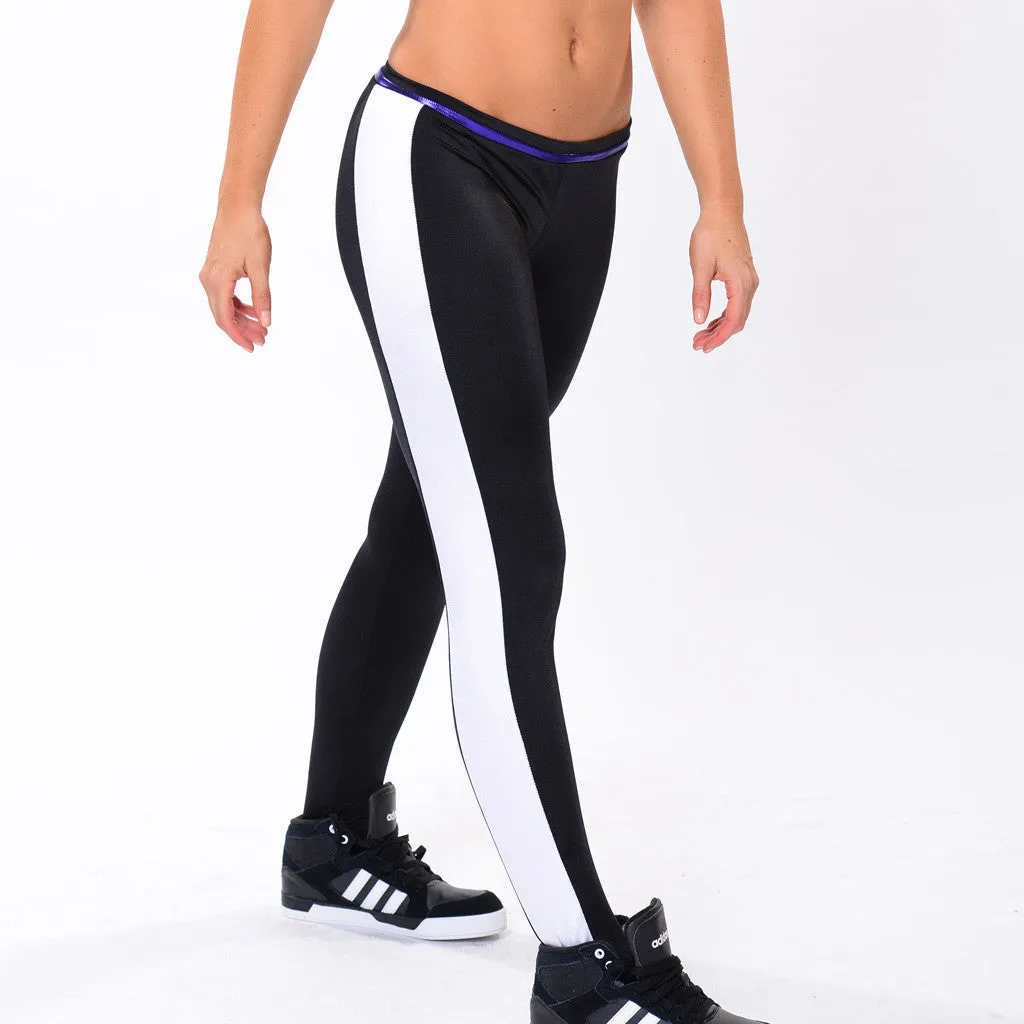 AKD Stripe Legging and Block Halter Set