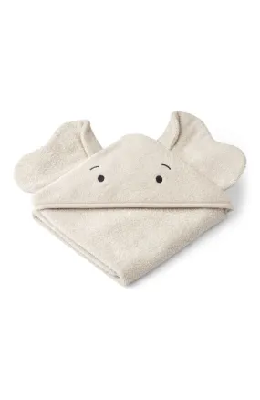 Albert Hooded Baby Towel - Elephant/Sandy