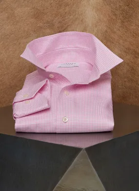 Alexander in Pink Gingham Shirt