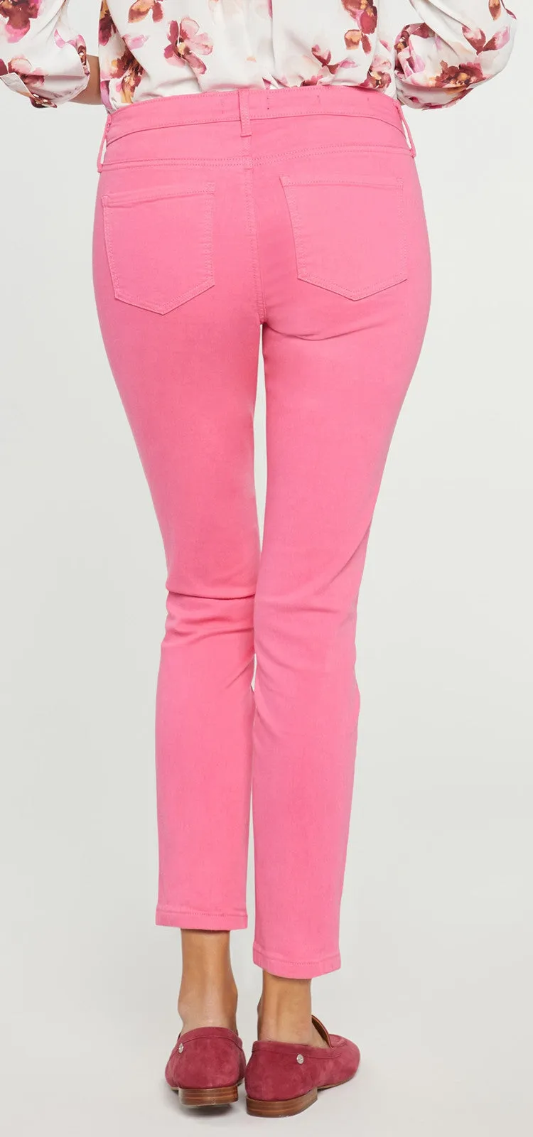 Alina Skinny Jeans Roze Premium Denim | Pink Peony