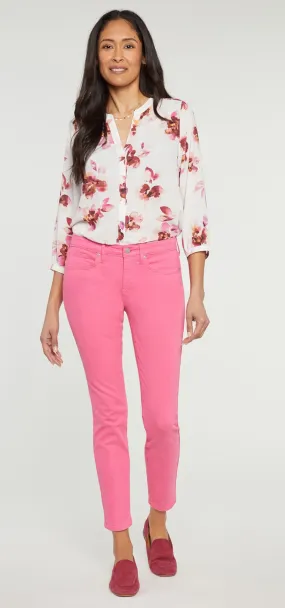 Alina Skinny Jeans Roze Premium Denim | Pink Peony