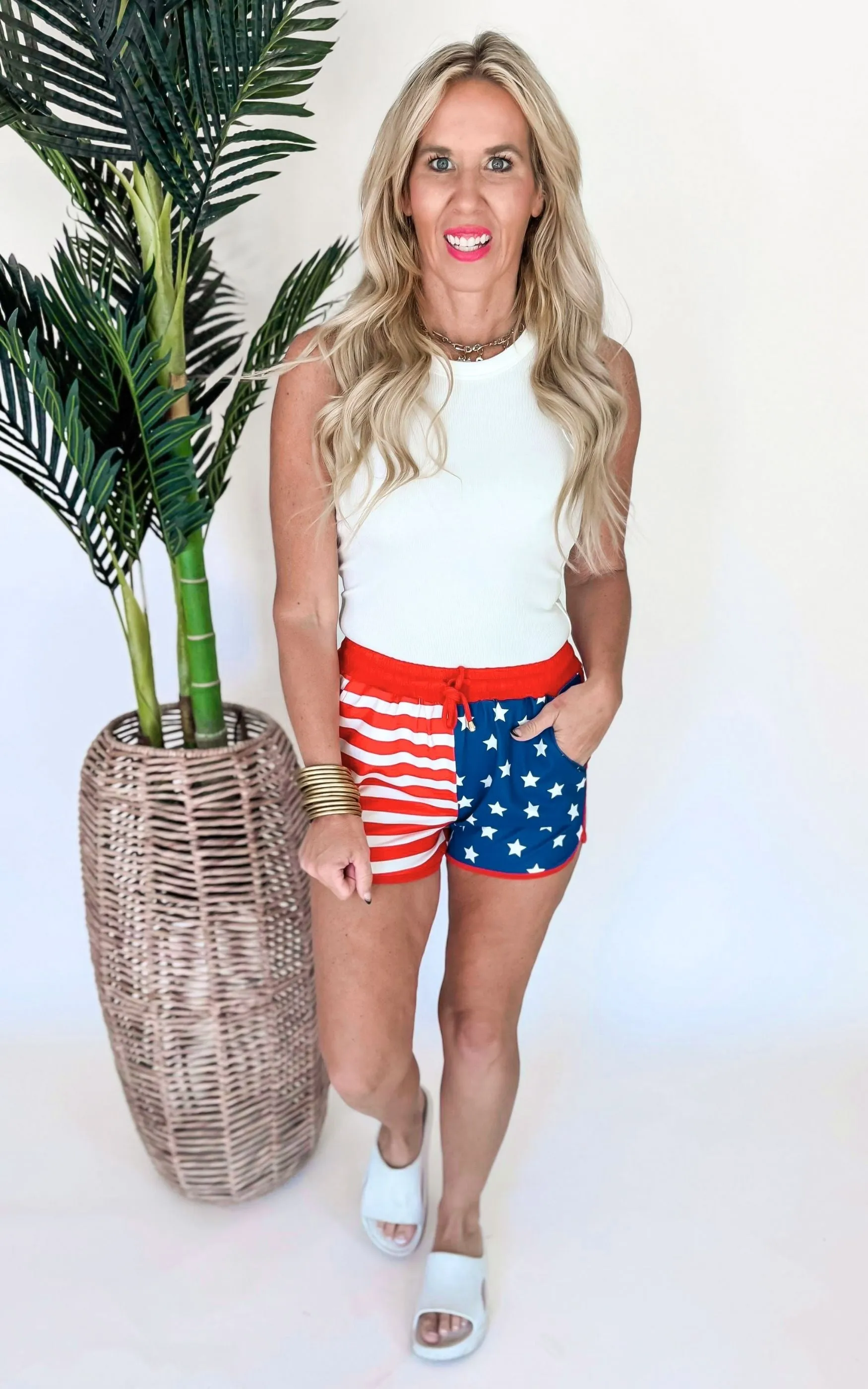 All American Drawstring Everyday Shorts - Final Sale