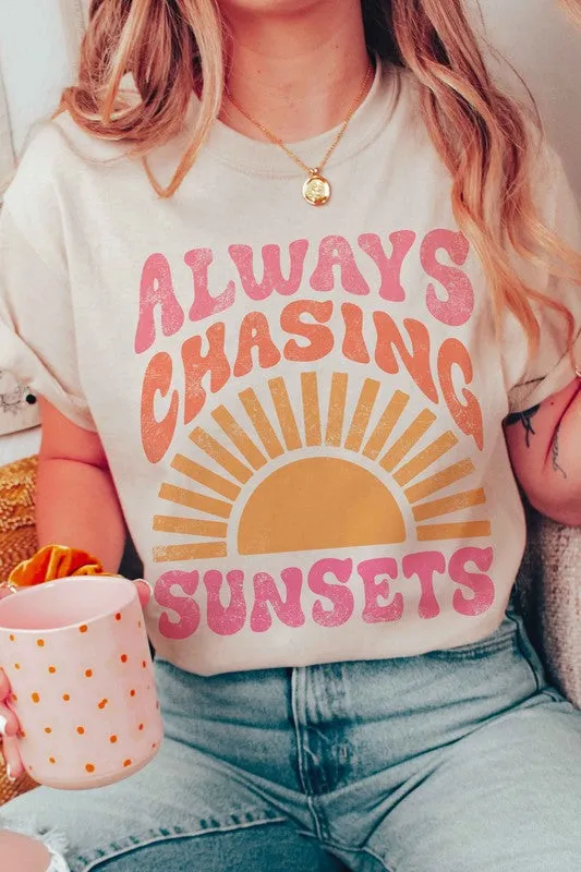 ALWAYS CHASING SUNSETS Graphic Tee