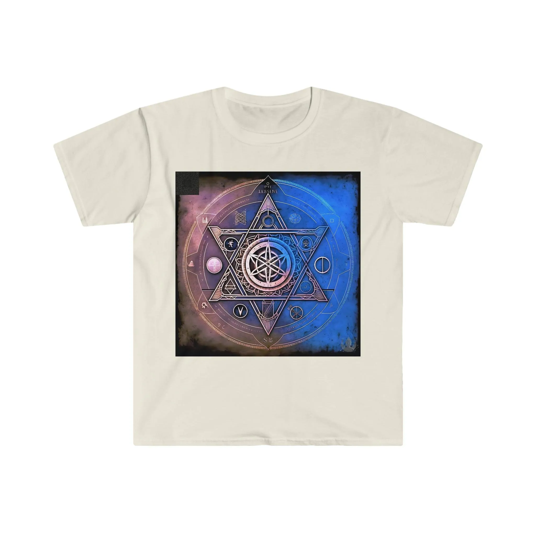 Ancient Symbols Of Secret Societies v2 - Digital Art / AI Art Tshirt - Unisex Softstyle - Alchemystics.Org