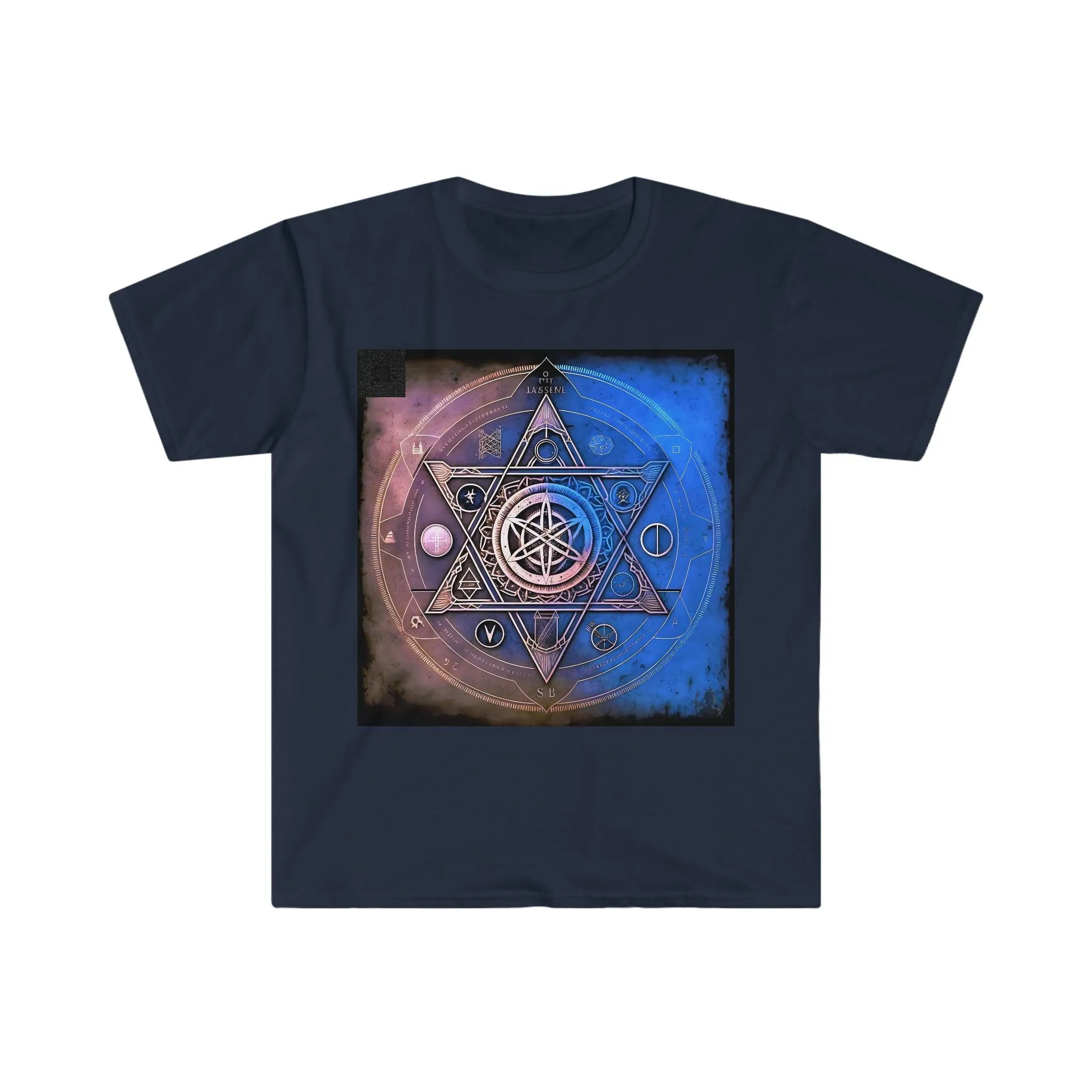 Ancient Symbols Of Secret Societies v2 - Digital Art / AI Art Tshirt - Unisex Softstyle - Alchemystics.Org