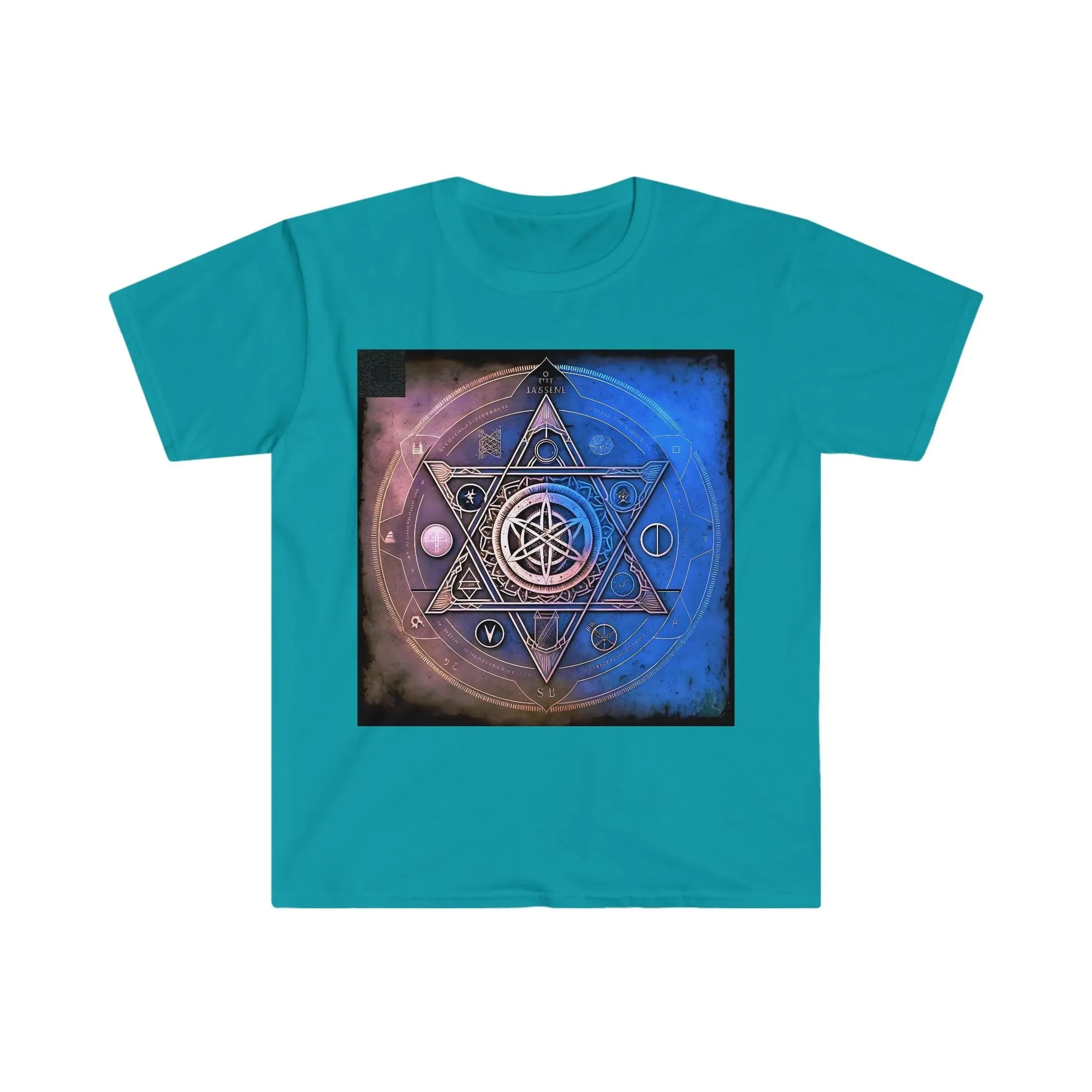 Ancient Symbols Of Secret Societies v2 - Digital Art / AI Art Tshirt - Unisex Softstyle - Alchemystics.Org