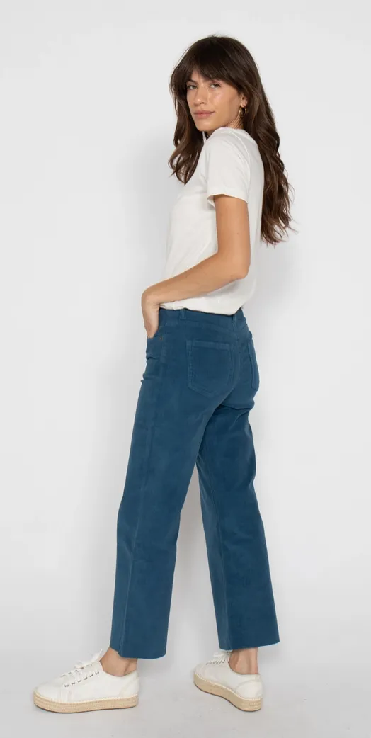 Annie Wide Leg Crop Denim Pant