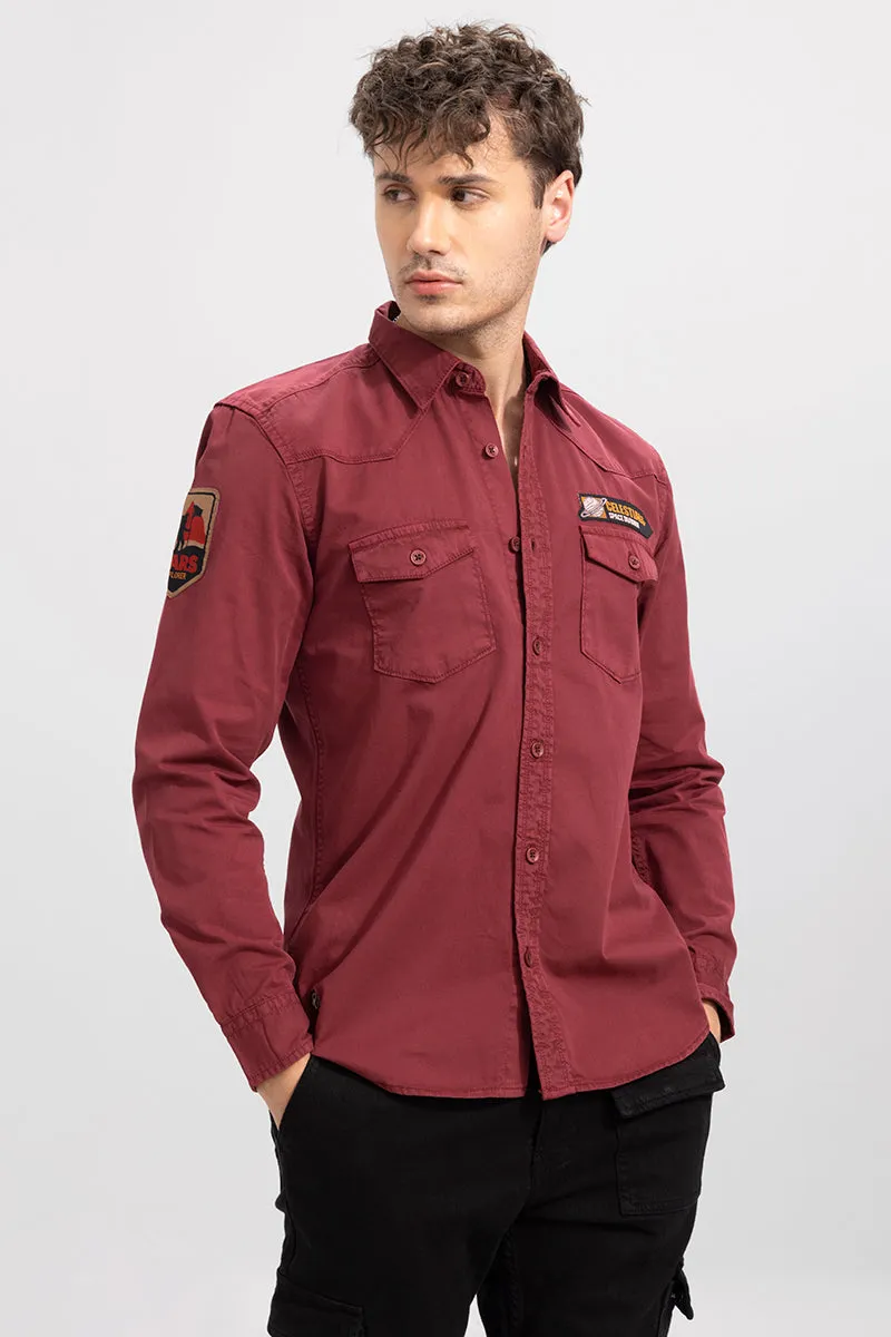 Aplique Cargo Red Shirt