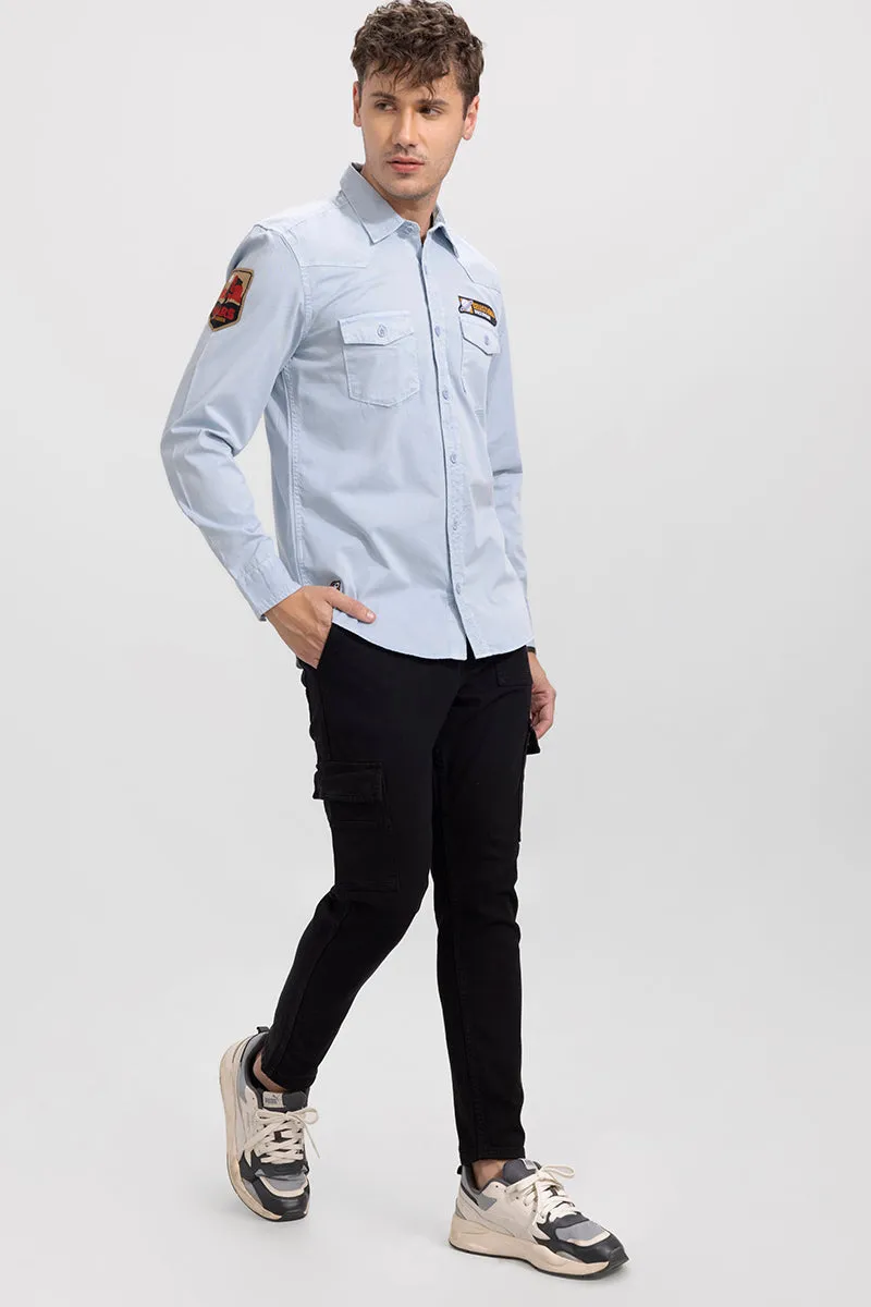 Aplique Cargo Sky Blue Shirt