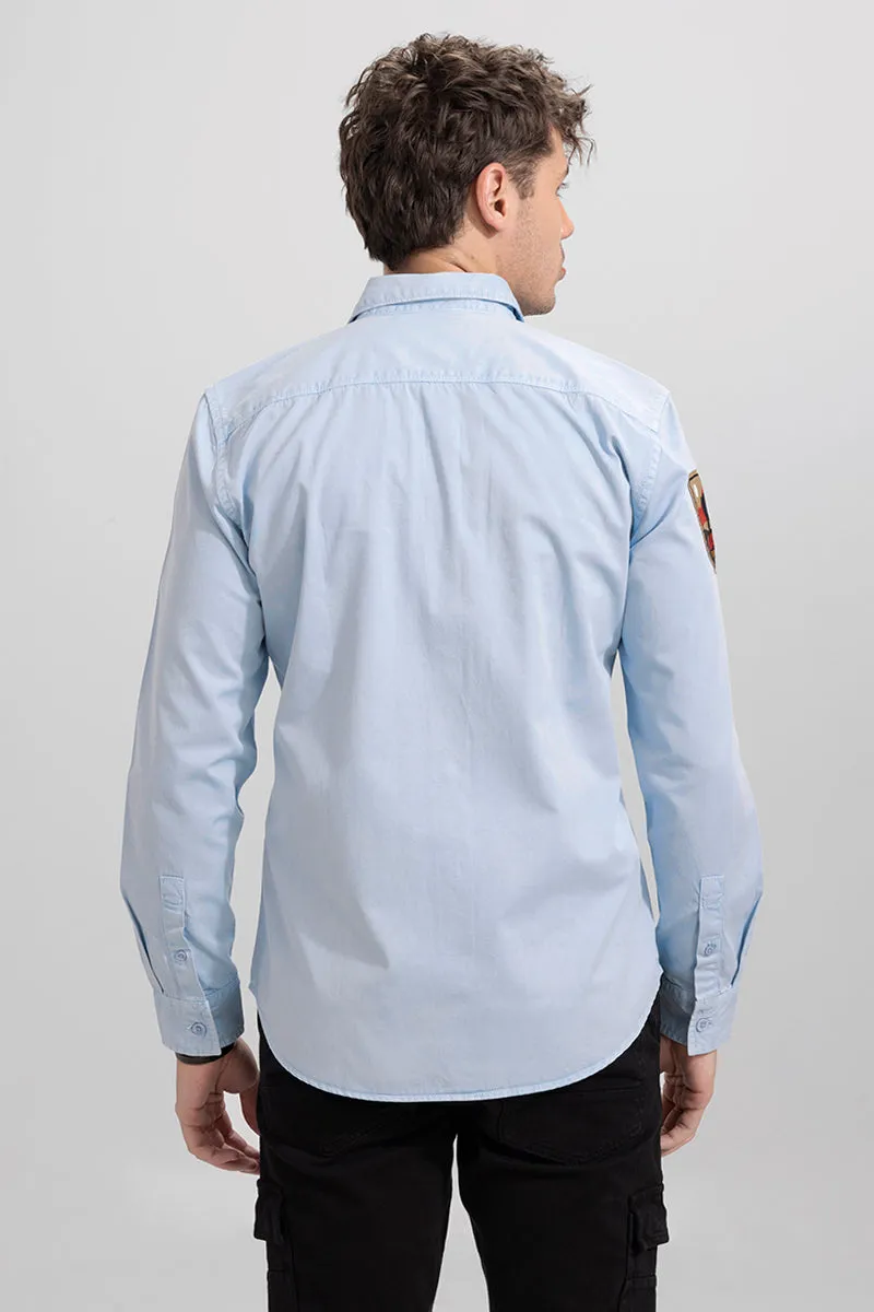 Aplique Cargo Sky Blue Shirt