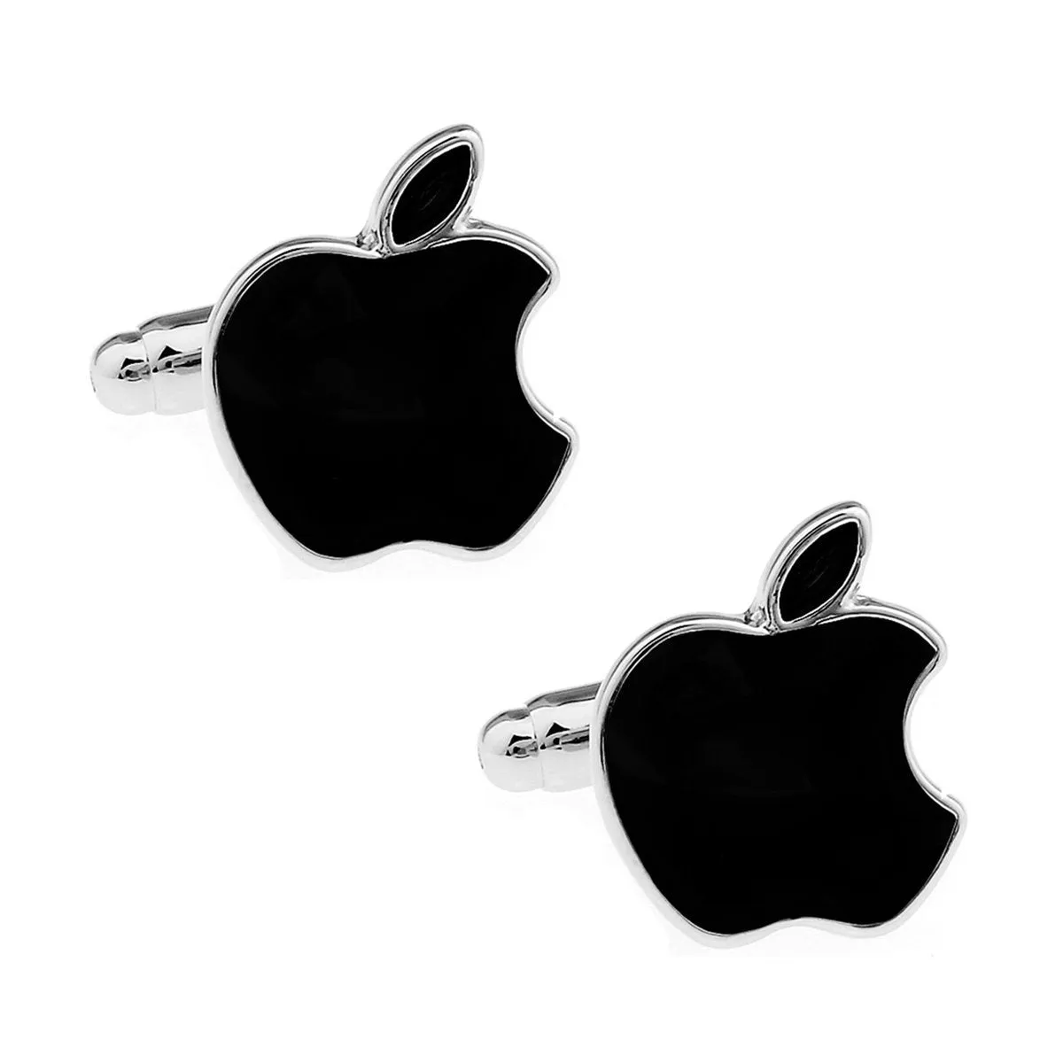 Apple Black Cufflinks In Box