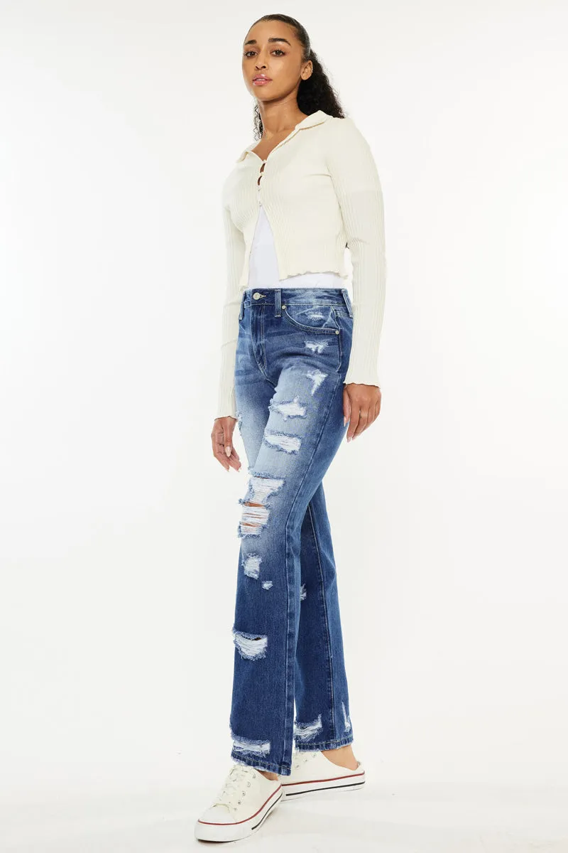 Ashland High Rise Slim Straight Leg Jeans