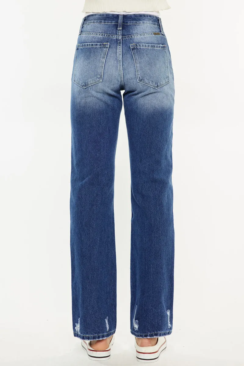 Ashland High Rise Slim Straight Leg Jeans