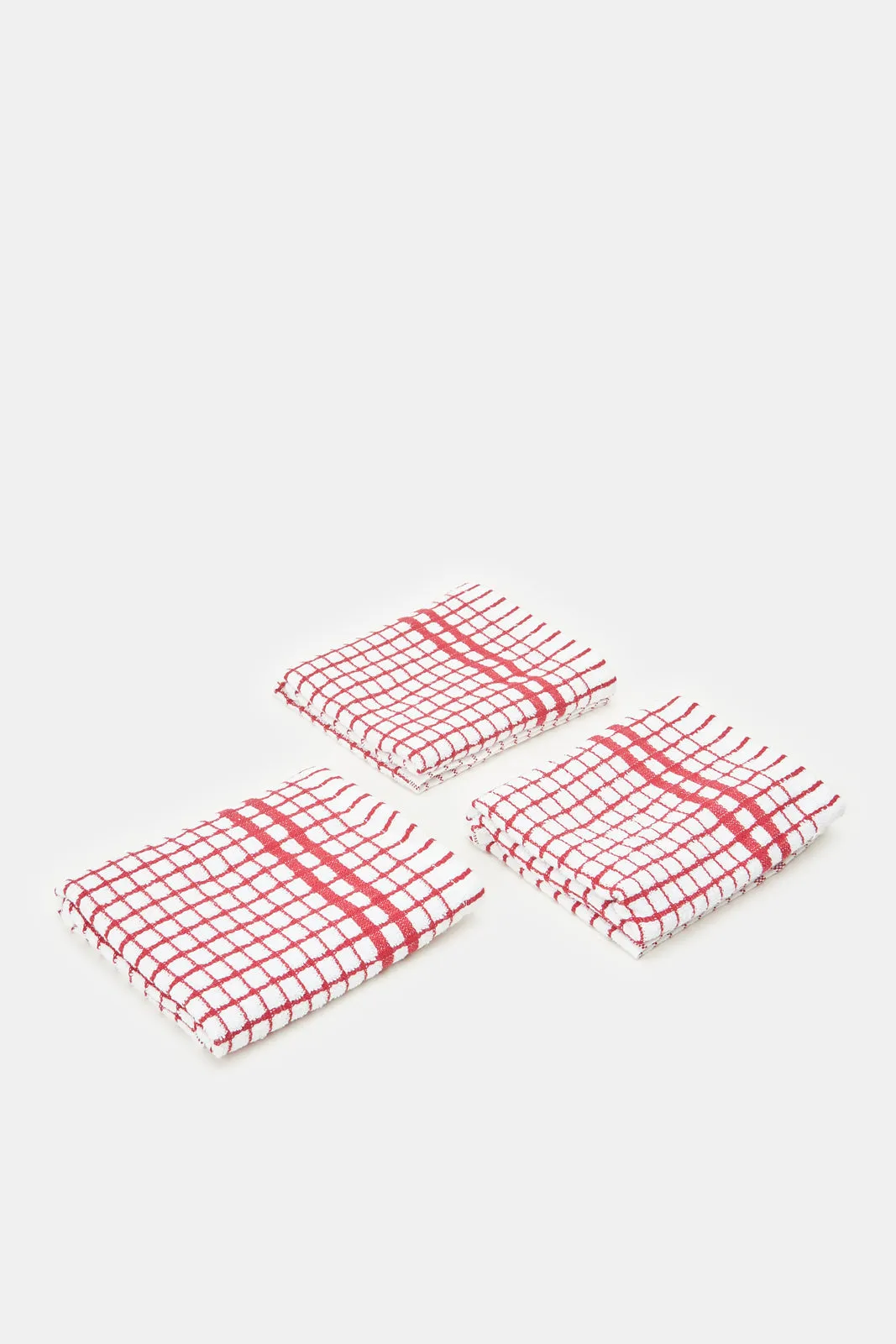 Assorted Checked Hand Towel Set (3 Piece)