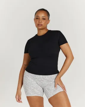 ATHLEISURE TOP - BLACK