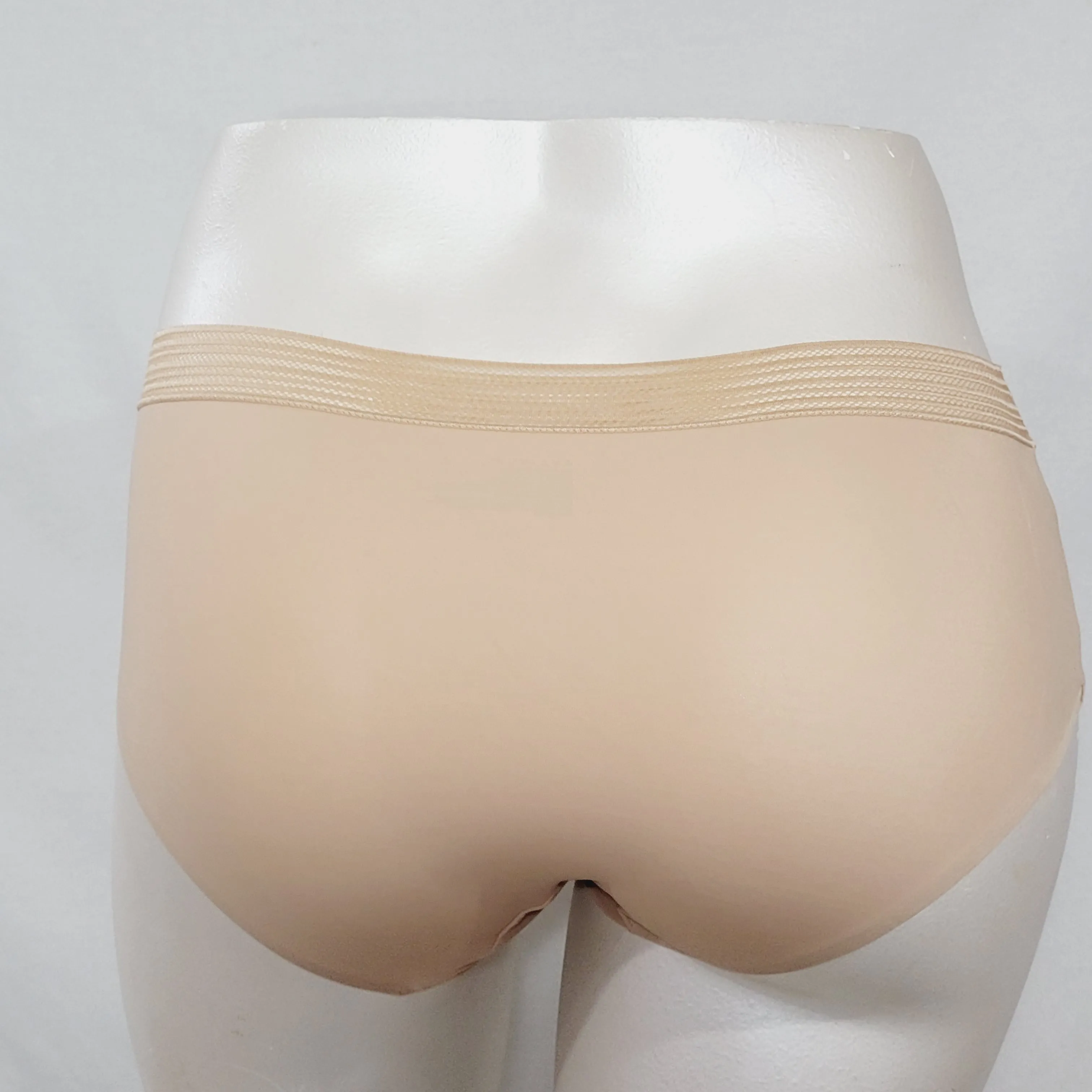 Ava & Viv Plus Size Laser Cut No Show Hipster Panty 3X Honey Beige