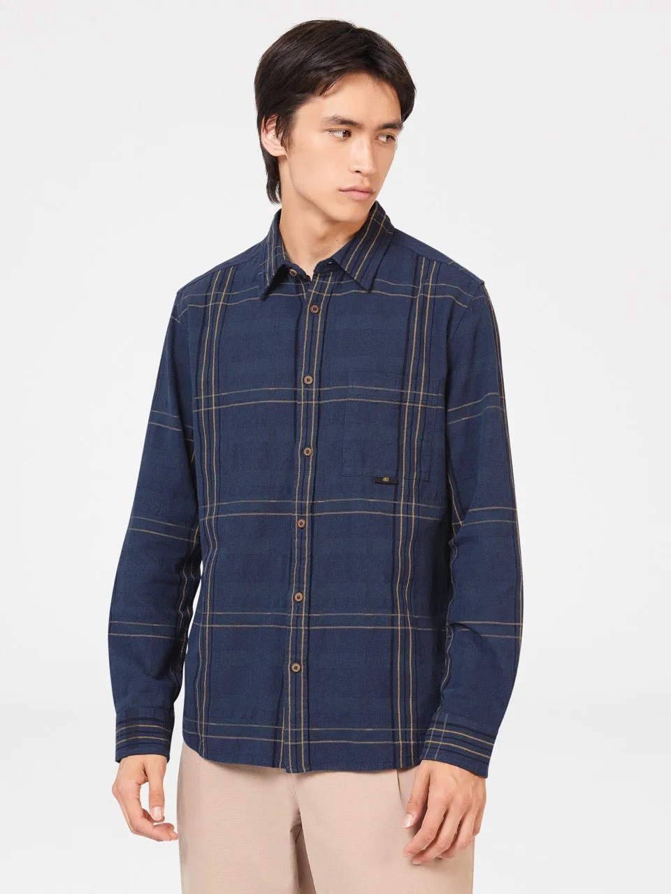 B by Ben Sherman Indigo Check Shirt