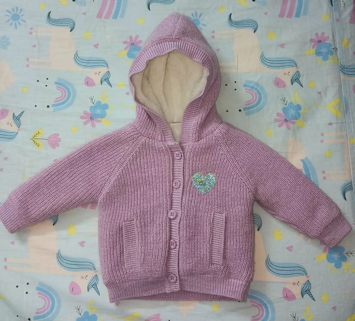 BABYHUG Cable Knit Hooded Sweater