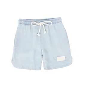 BACE COLLECTION LIGHT BLUE DENIM SHORTS [FINAL SALE]