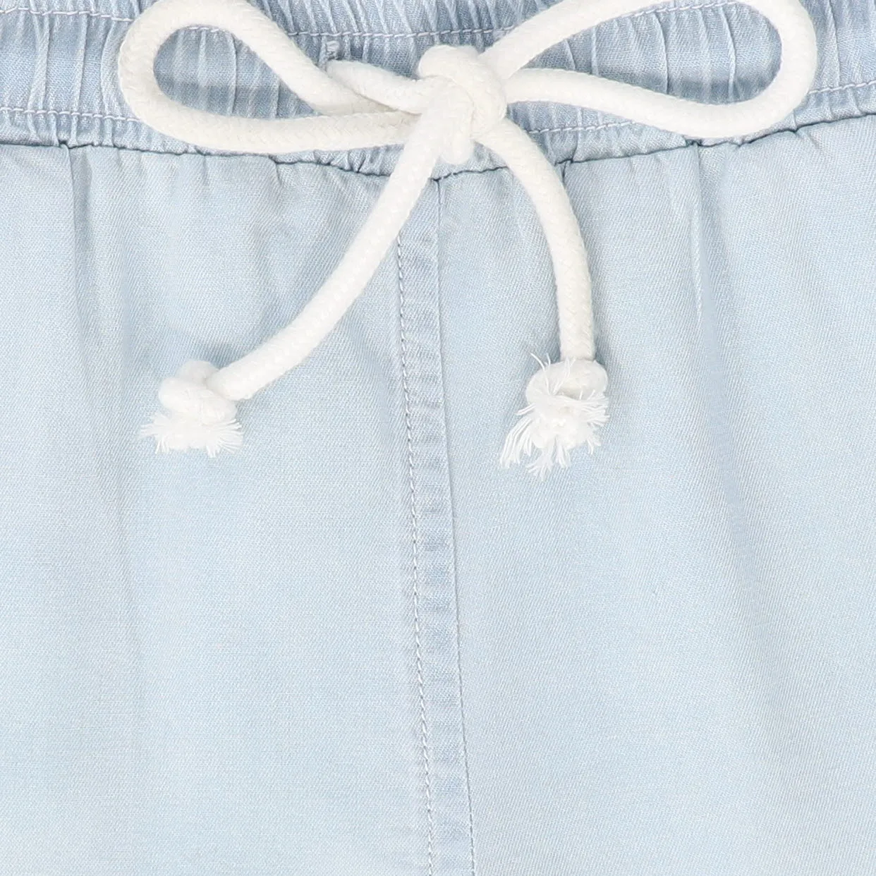 BACE COLLECTION LIGHT BLUE DENIM SHORTS [FINAL SALE]