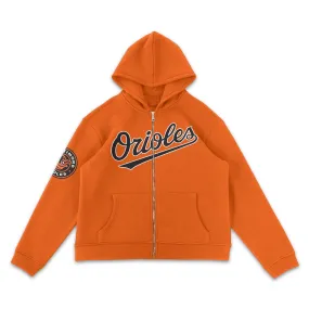 Baltimore Orioles Orange Full-Zip Hoodie