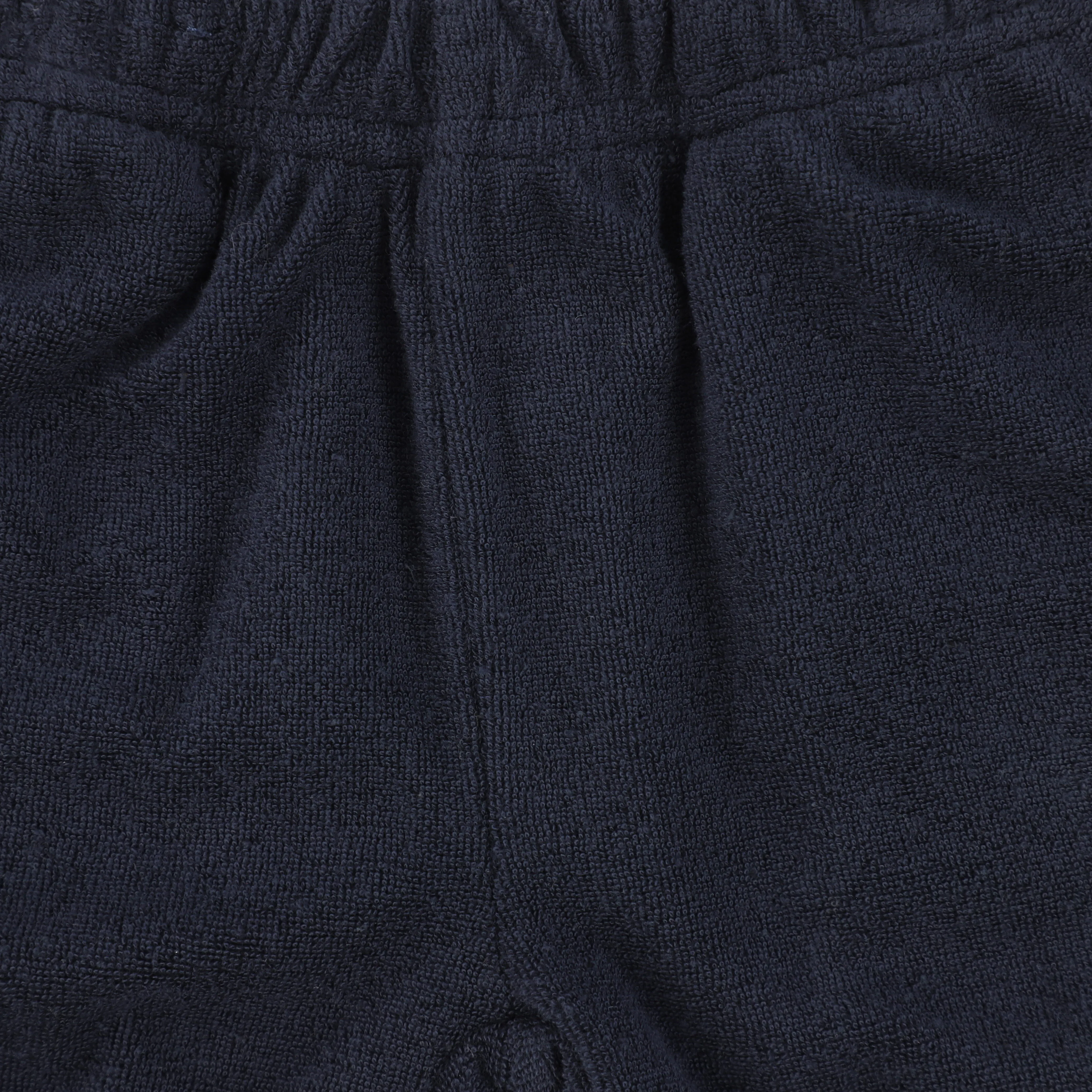 BAMBOO NAVY TERRY WAIST TRIM SHORTS [FINAL SALE]