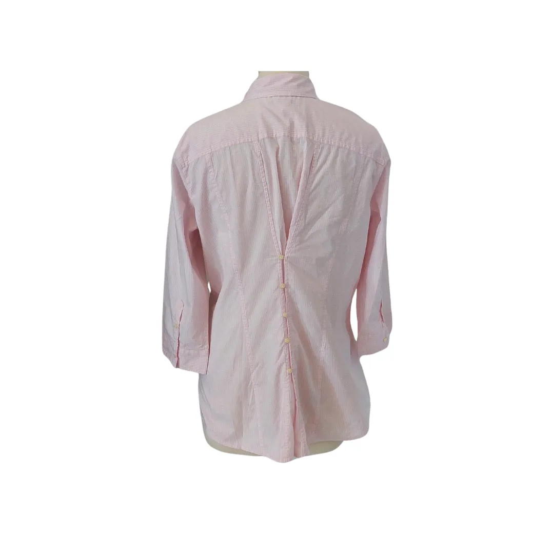 Banana Republic Pink Checked Shirt | Gently Used |