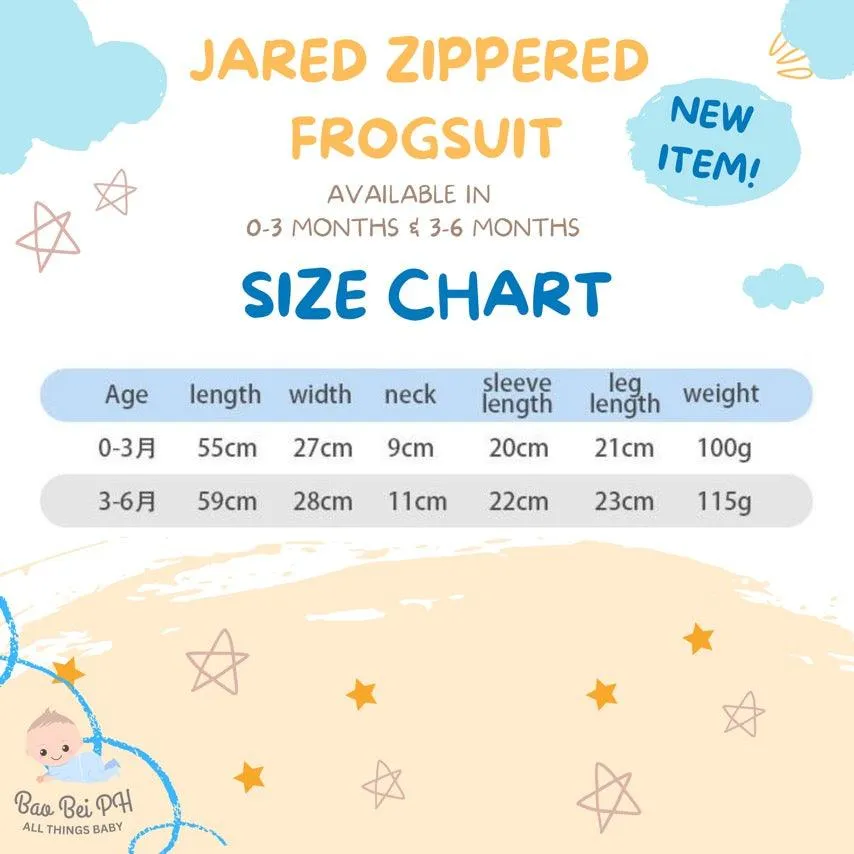 Bao Bei Jared Zippered Frogsuit 3-6mo