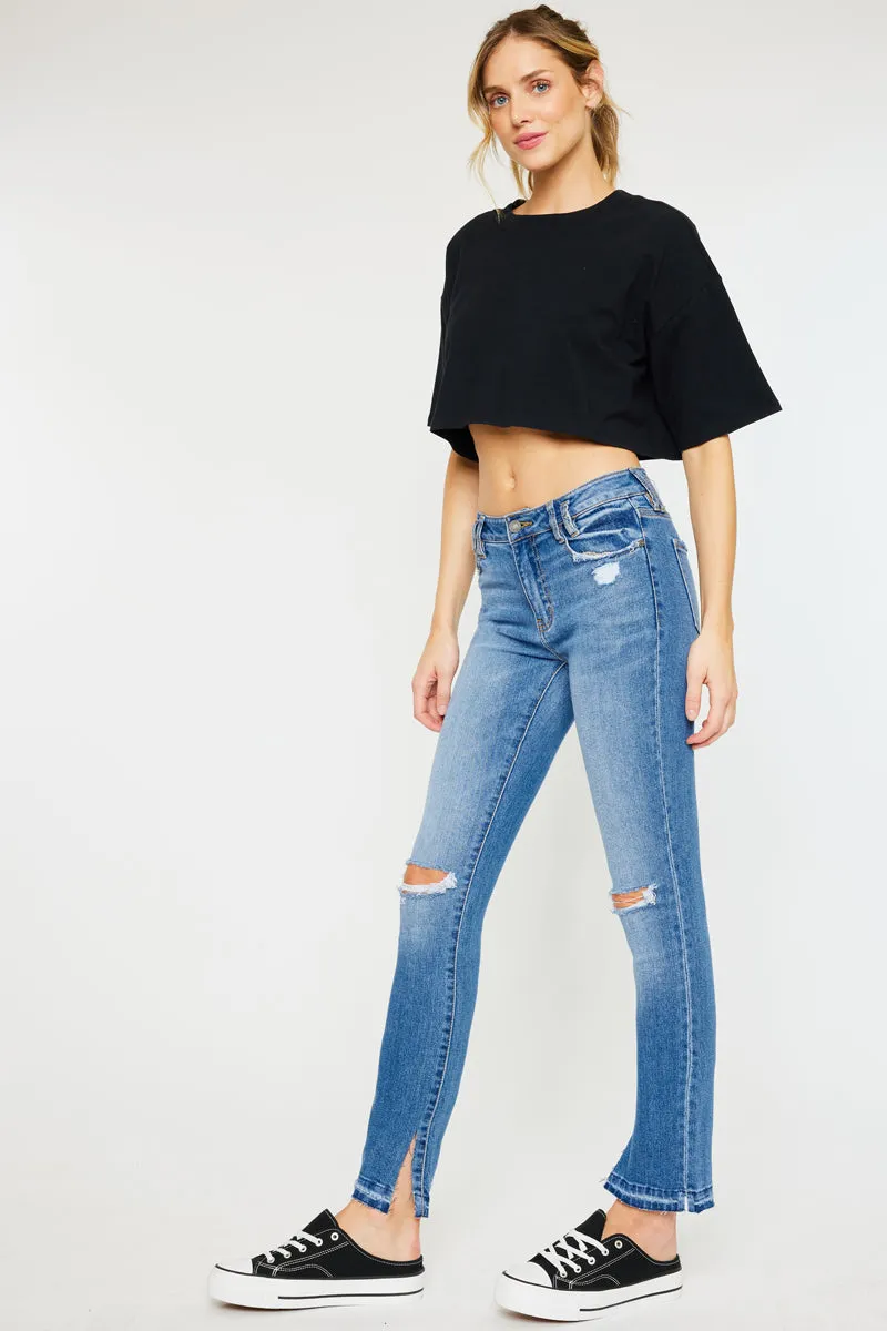 Birdy  Mid Rise Easy Skinny Jeans