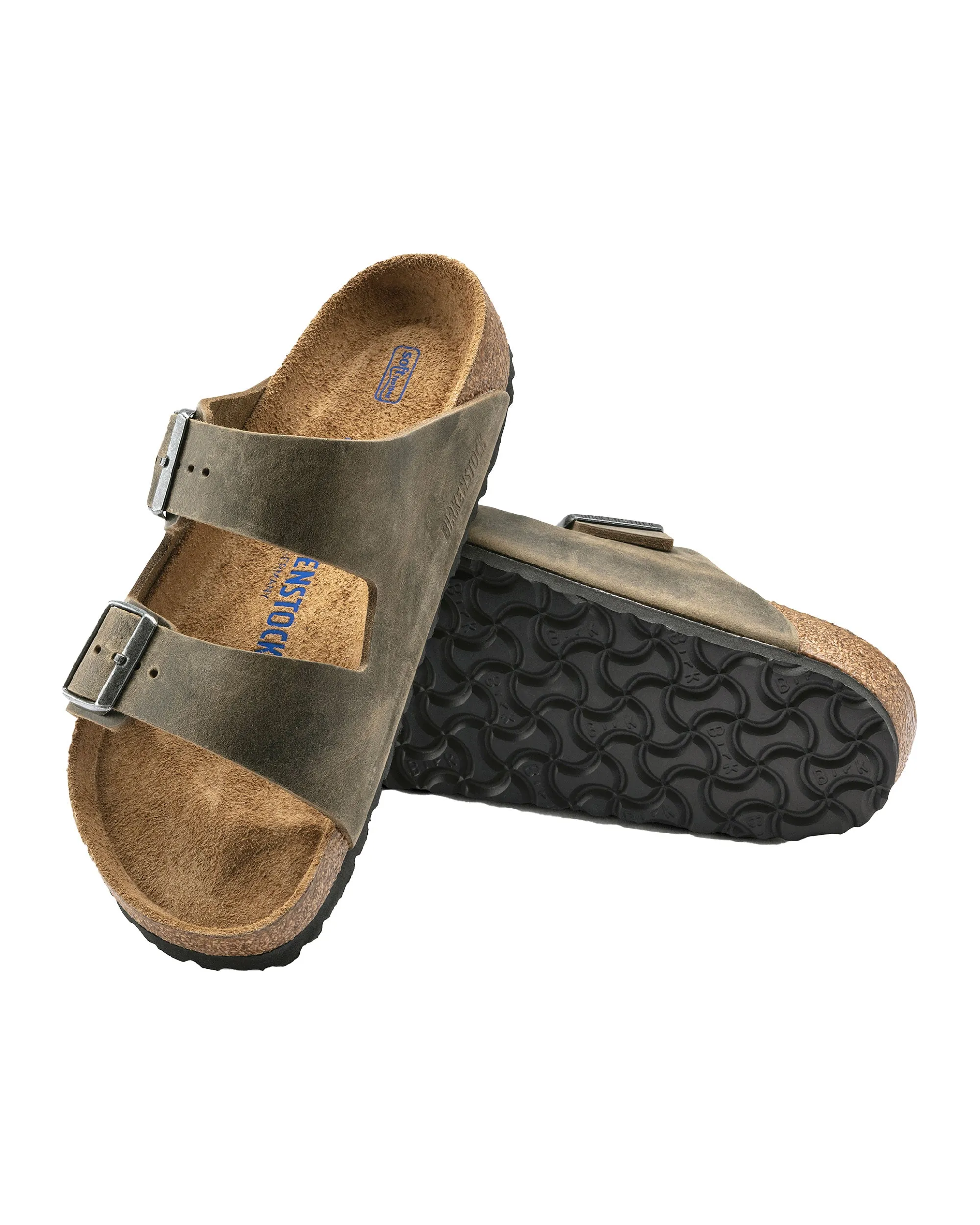 Birkenstock Arizona Faded khaki Calzata Stretta