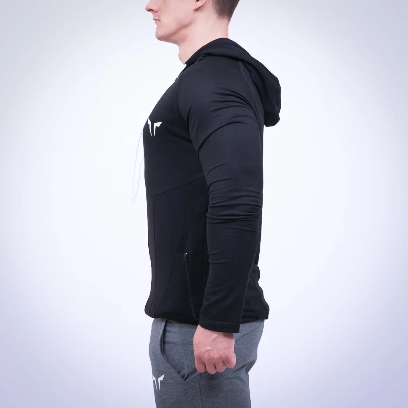 BLACK GYM HOODIE