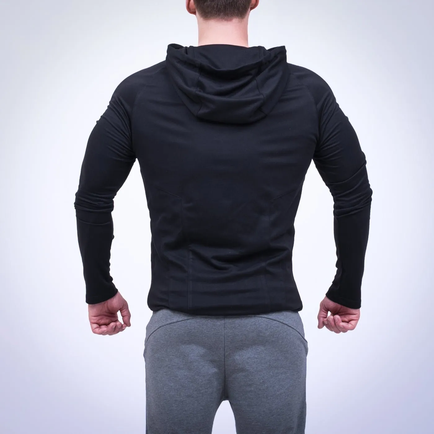 BLACK GYM HOODIE