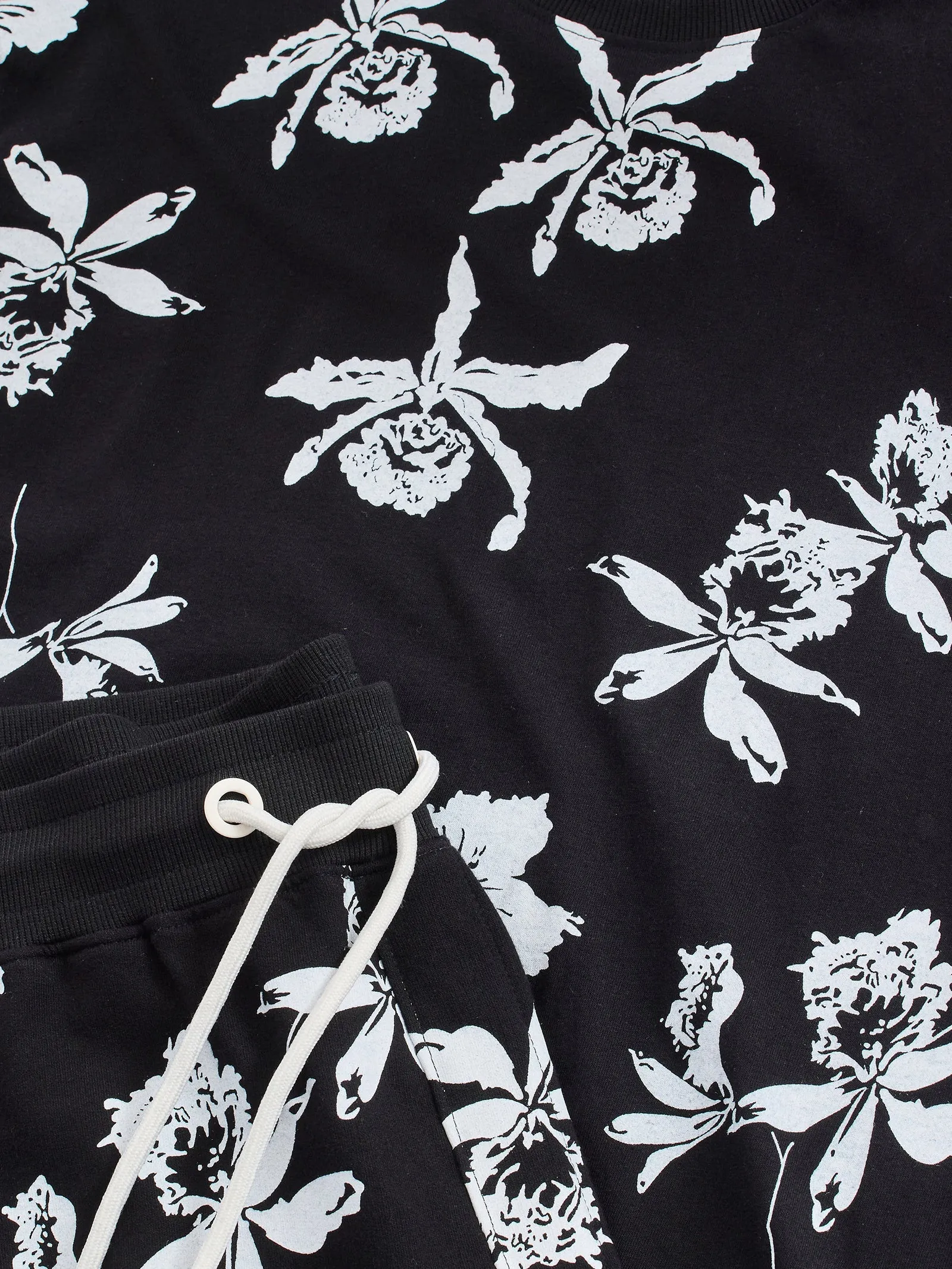 Black Printed Pure Cotton Co-Ords