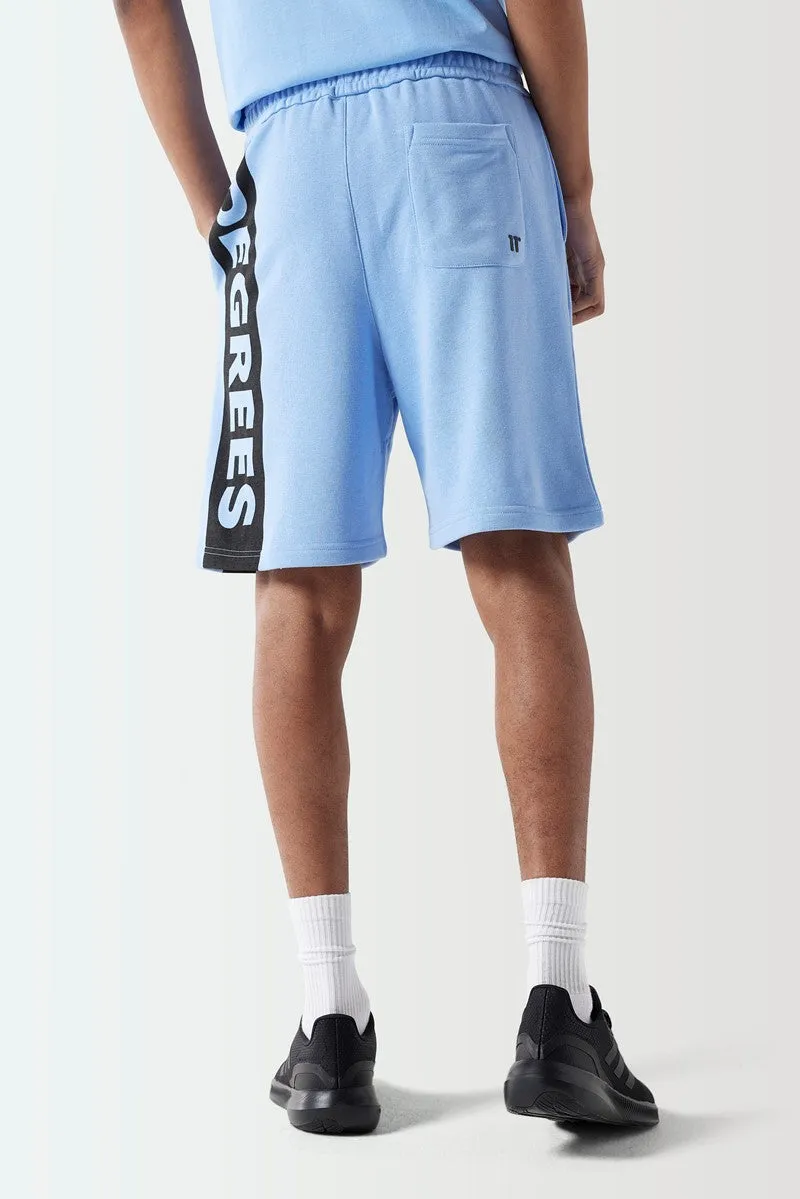 Block Graphic Sweat Shorts - Vista Blue