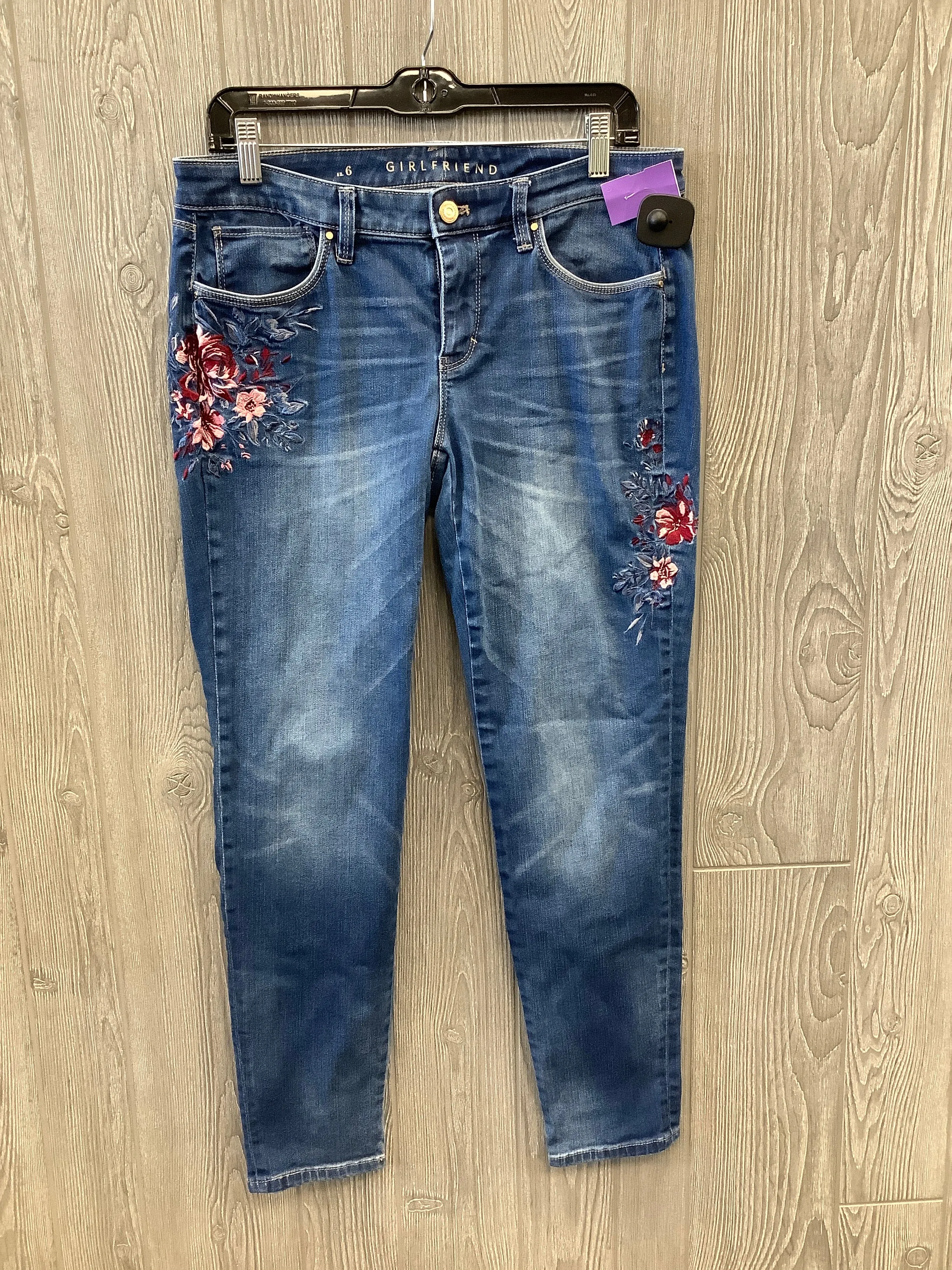 Blue Denim Jeans Skinny White House Black Market, Size 6