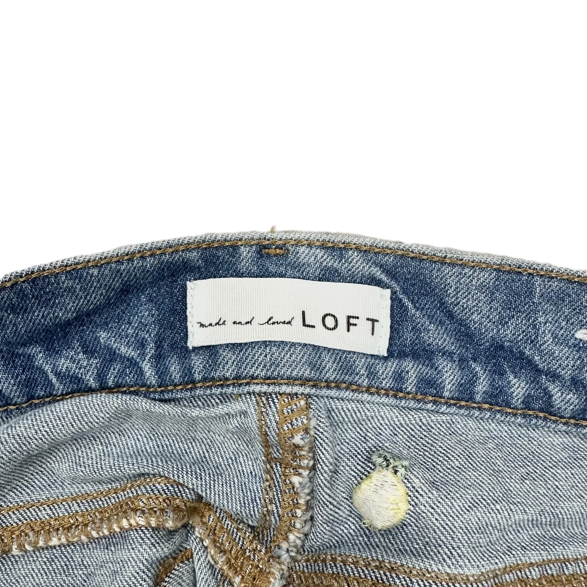 Blue Denim Shorts By Loft, Size: 2