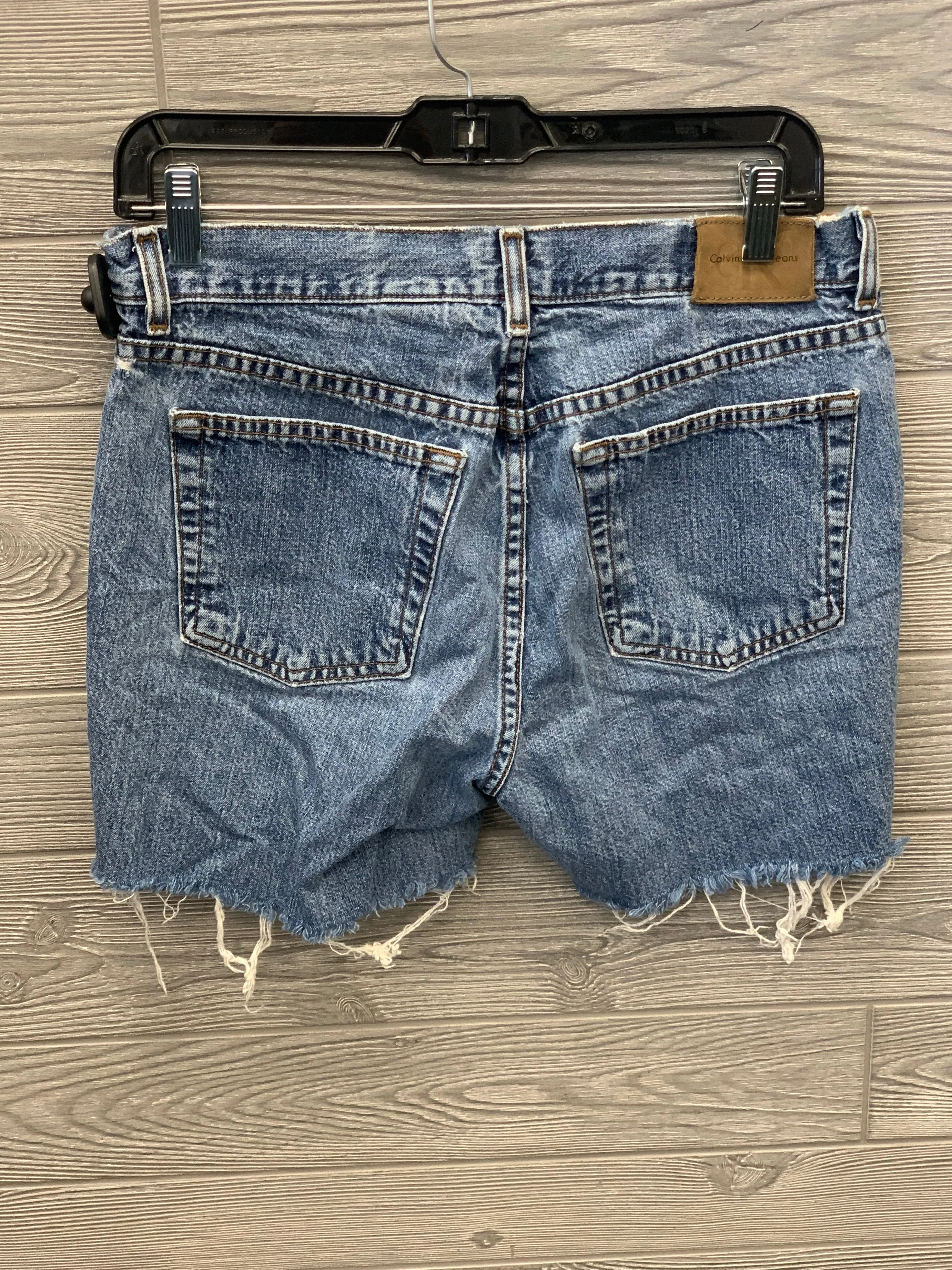 Blue Denim Shorts Calvin Klein, Size 8