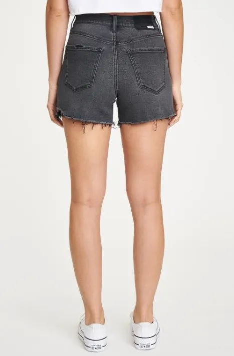 Bottom Line High Rise Vintage Short in Ashes