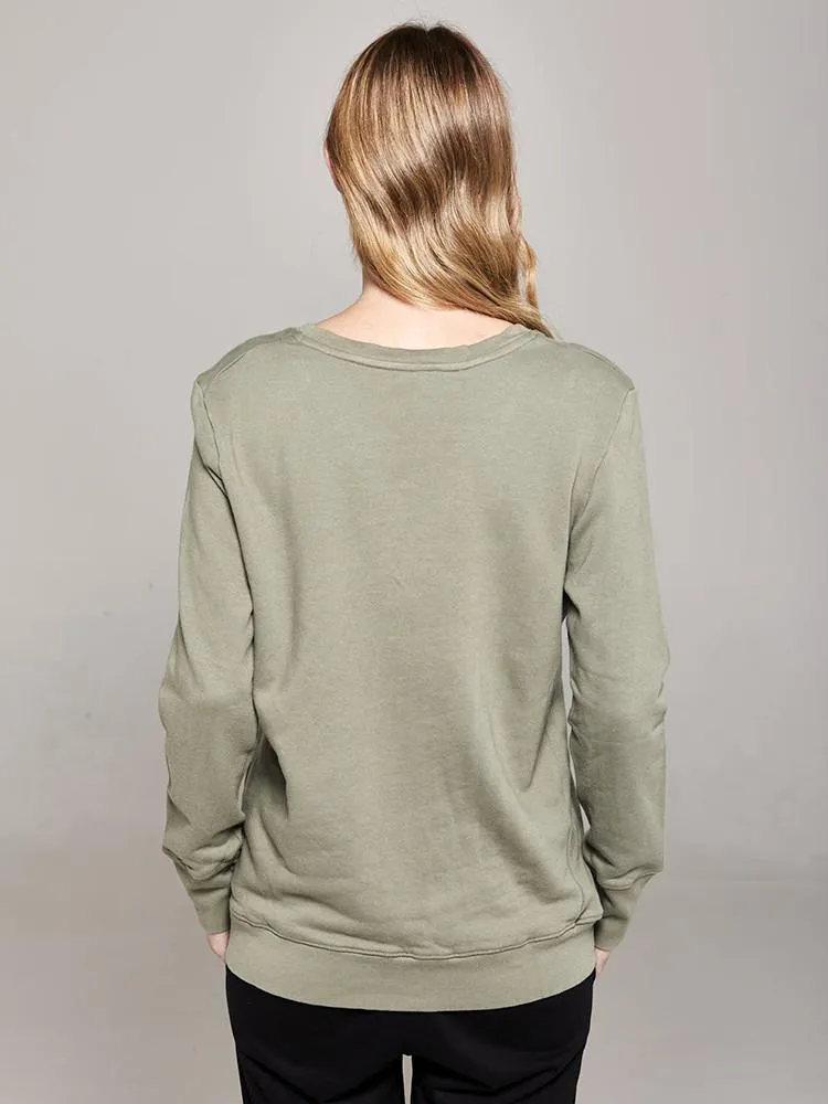 Boyfriend Sweater Khaki