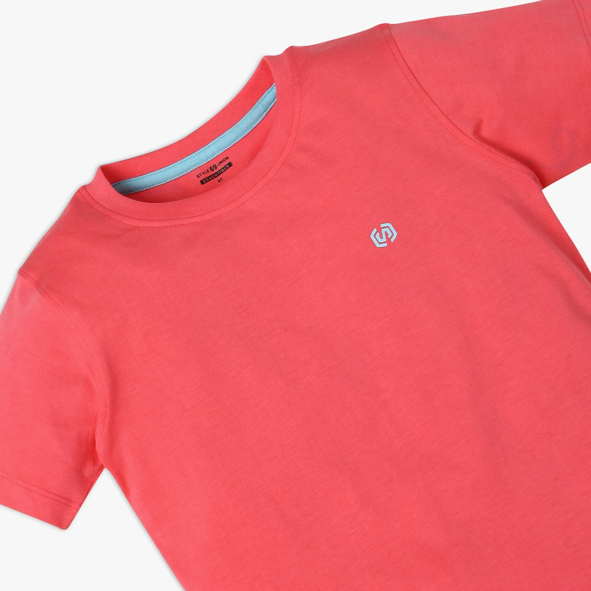 Boy's Regular Fit Solid T-Shirt