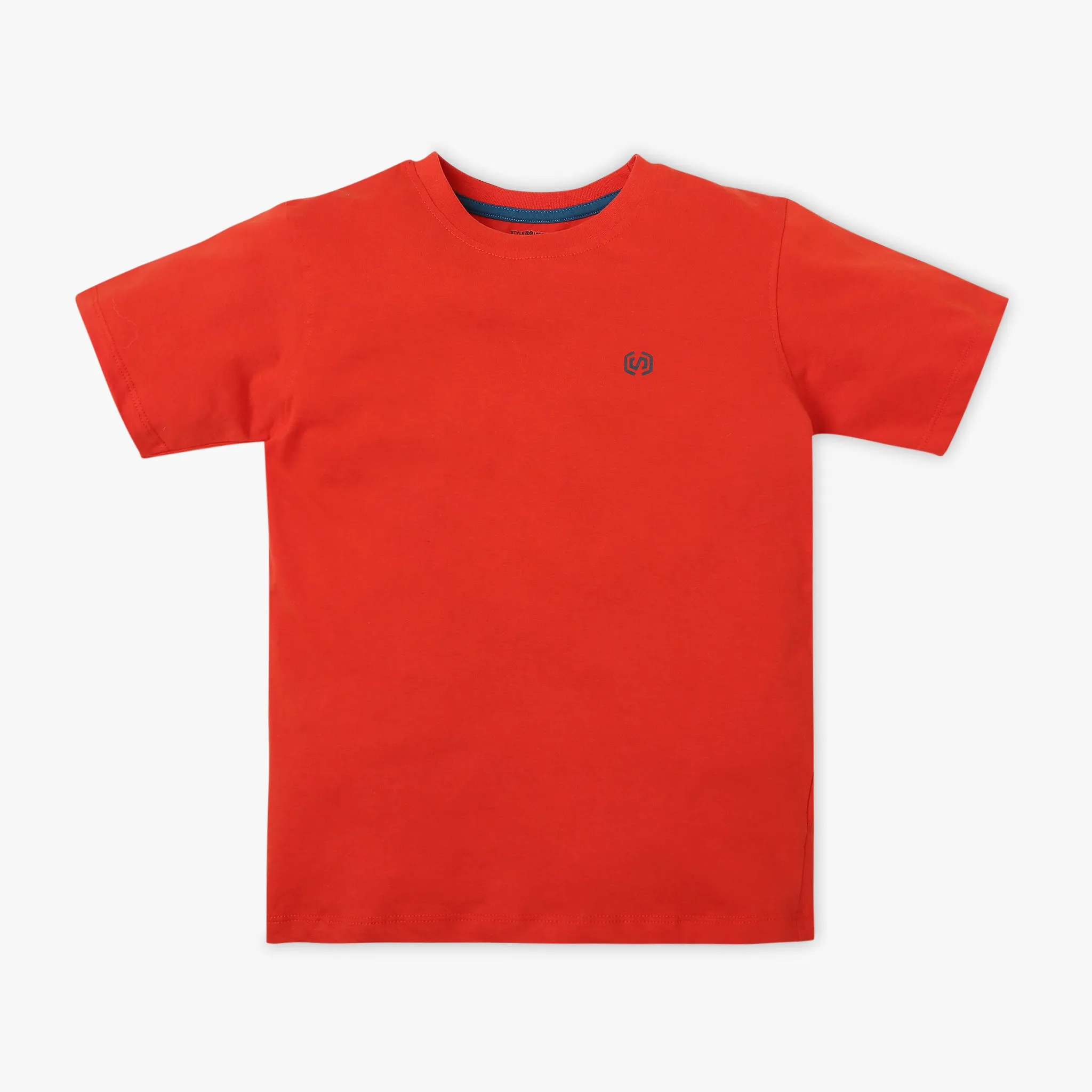 Boy's Regular Fit Solid T-Shirt