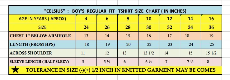 Boys Round Neck